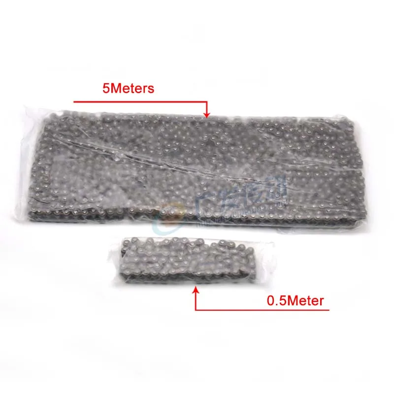 04C-1 Simplex Roller Chain Carbon Steel Chain Links 79L Length 0.5Meter 5Meters Pitch 6.35mm For Car Motorcycle Bicycle