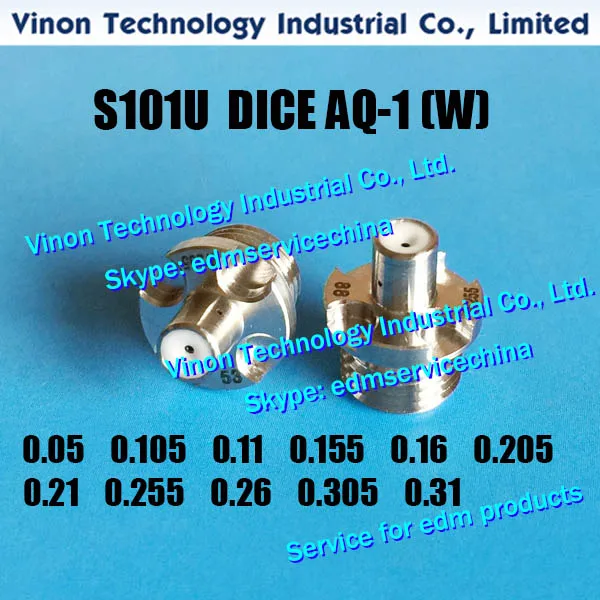 Ø0.105mm 3110544 Sodic AG400 AG600 DICE AQ-1U S101U, 0206154 Upper Guide Diamond for AWT AG360,AG400,AG600,AP250,AQ400,SL600