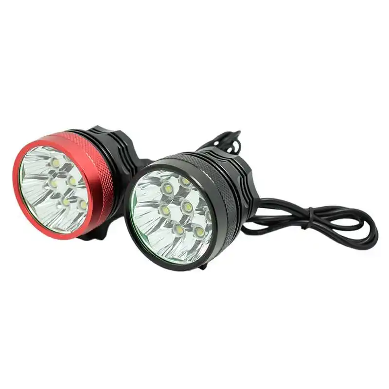 12000 Lumen 8* T6 LED Bicycle Light Bike Front Light MTB 3 Modes Cycling Riding Headlight Lamp + 8.4V 18650 Battery Pack