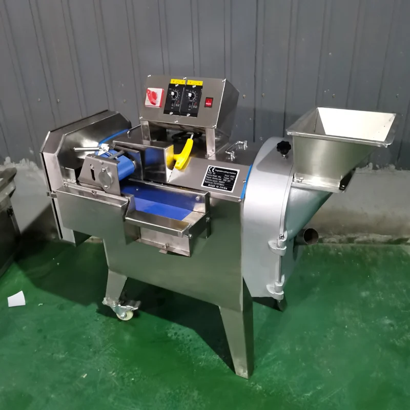 

Double Head Double Frequency Vegetable Cutting Machine Cabbage Chilli Potato Onion Slicing Shredding Dicing Cut Section Machine