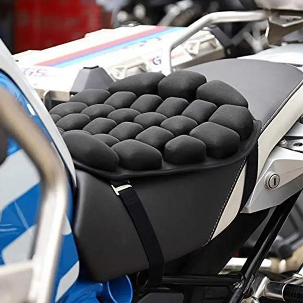 Air Seat Cushion Universal Inflatable 3D Great Ventilation Sunscreen Mat for Motorcycle Seat Cushions Seat Parts Equipments