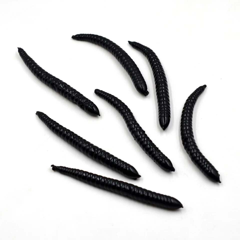 15 Pezzi Vermi Stick 4 Pollici Wacky Baits - Azione Irresistibile Per Bass! (Zucca Verde)