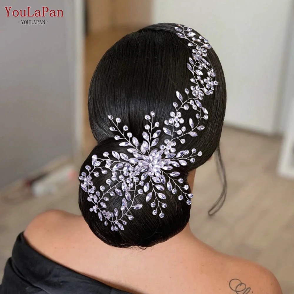 YouLaPan HP242 Vintage Bridal Headpieces Wedding Headband Bride Headwear Rhinestone Hair Ornament Jewelry Women Hair Accessories