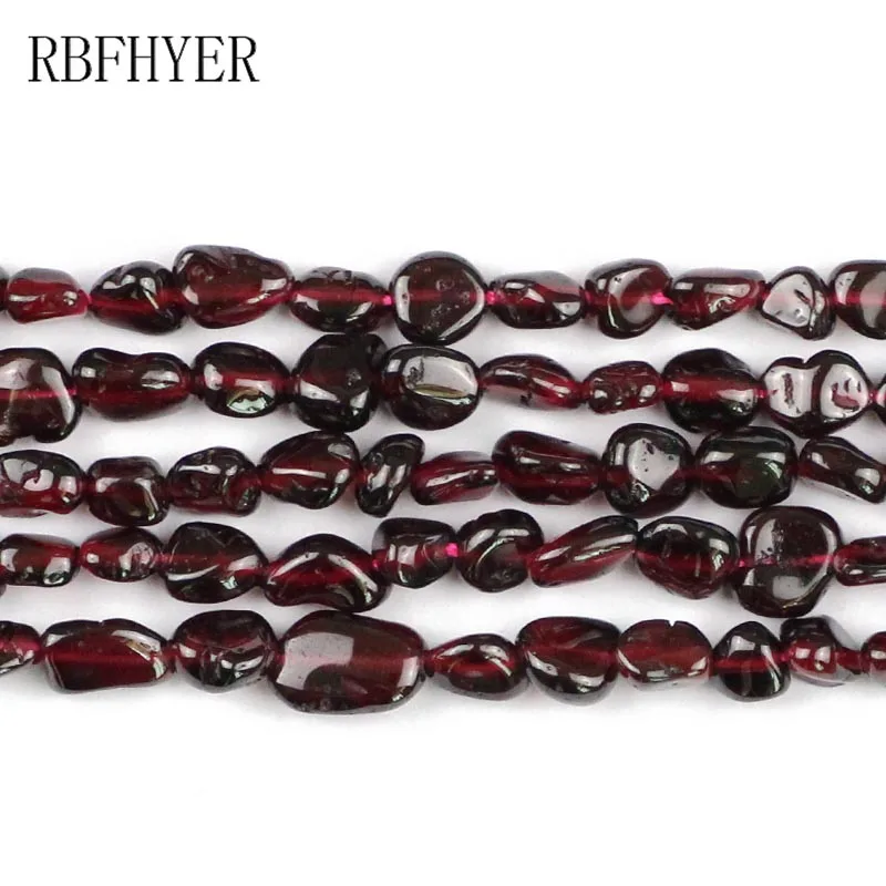 Garnet Beads Nature Lrregular Gravel Beads 4mm~7mm Chips Loose beads For Jewelry Making DIY bracelet Necklace Accessories