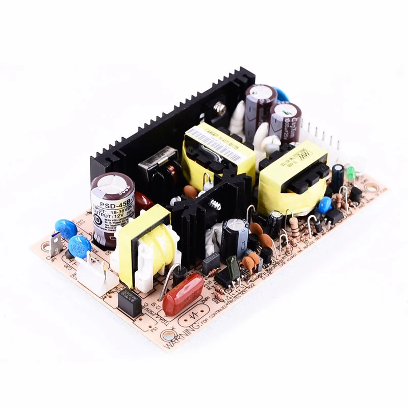 PSD-05/15/30/45 A/B/C -05/12/24 DC-DC PCB type Single Output Power Supply 2:1 wide input range 9.2-36-72VDC to 5/12/24VDC