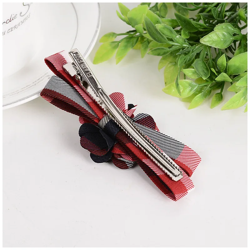 New Plaid Striped Hair Claw Clip Hairgrip for Women Fashion British Style Geometric Grid Hairclip Barrettes Hair Clamp Wholesale