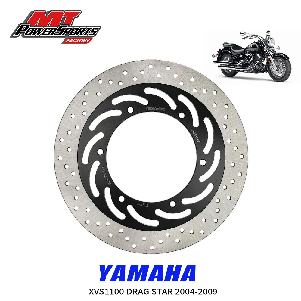 For Yamaha XVS1100 DRAG STAR 2004-2009 FJR1300 2001-2002 Brake Disc Rotor Rear MTX Motorcycle Street Bike Braking MDS07048