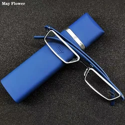 May Flower TR90 Decorative Glasses No Diopter Zero Men's Glasses Blue Light Blocking Reading Glasses For Men+1.25+1.75+2.25+2.75