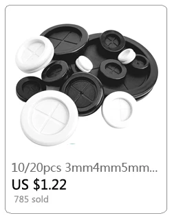 1/10p einseitige Gummitüllen zum Schutz, Ring15/17/20/22/25/27/30/32/35/40/45/50/70 mm, geruchlose Gummidichtung zum Schutz des Drahts – Detail 28