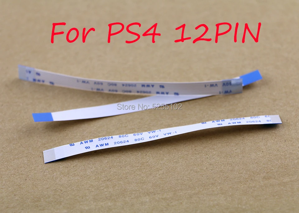 2PCS For Sony Dualshock 4 PS4 Controller 12 pin 14pin Charging Board Power Switch Cable 12PIN 14PIN Touch pad Flex Ribbon Cable