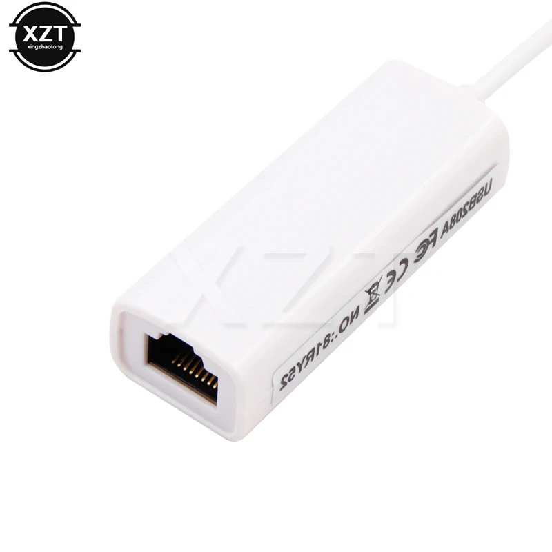 Tarjeta de red USB 2,0, adaptador Ethernet a RJ45 Lan SR9900 para Windows 7, 8, 10, ordenador con cable de 10/100 Mbps, Ethernet externa