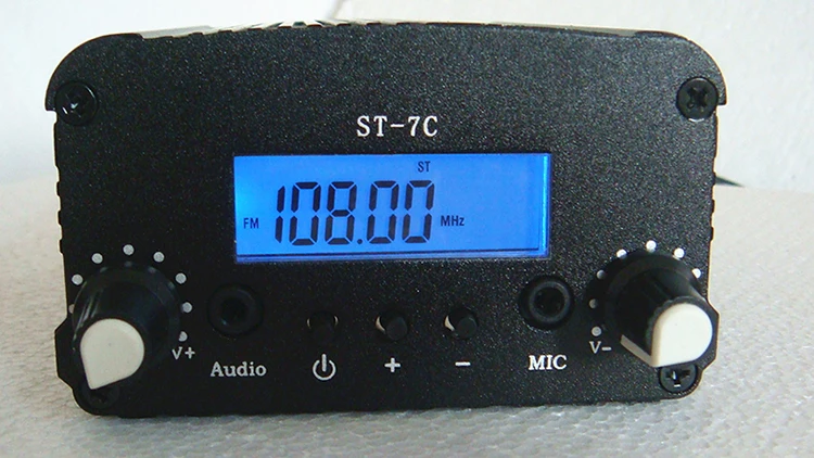 Stereo 1/7W Two-speed Self-designed FM Radio Transmitter 76--108MHZ Campus Hearing Test