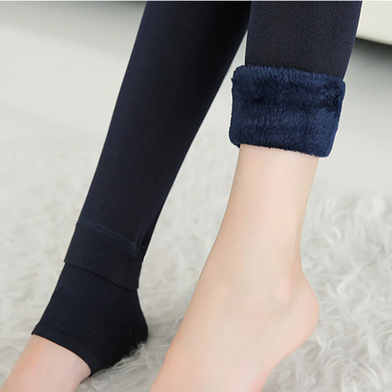 Nessaj Velvet Winter Leggings Women Warm High Waist Stretch Thick Leggins For Women Solid Warm Casual Legins