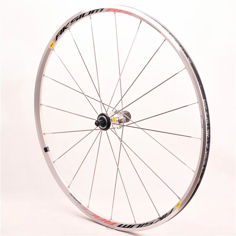 Silver Road Race Bicycle Wheelset, Climbing Wheel Set, Bearing Wheel, 700C