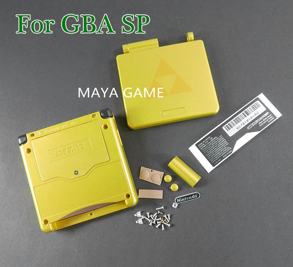 Toàn Bộ Nhà Ở Bao Repairt Phần Dành Cho Máy Nintendo GBA SP Dành Cho Gameboy Dán Dẫn Điện Dính Vít Nút