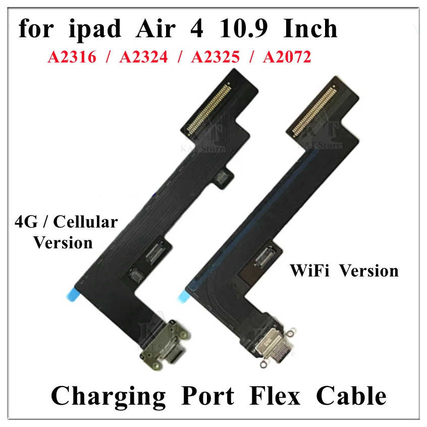 

10 шт., гибкий кабель для зарядного порта для iPad Air 4 2020 A2316 A2324 A2325 A2072