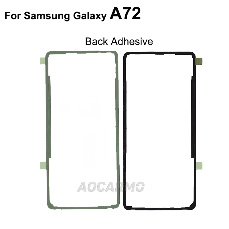 Aocarmo 5Pcs/Lot For Samsung Galaxy A32 A42 A53 5G A52 A72 Back Cover Adhesive Sticker Glue Replacement Parts