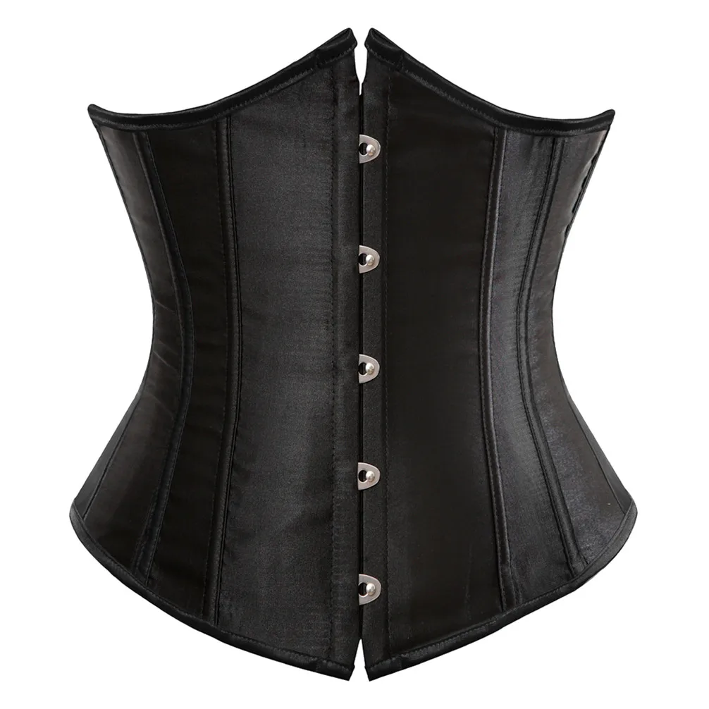 Corsé bajo el pecho para mujer, ropa interior Sexy, adelgazante de cintura, moldeador de cuerpo, Top Steampunk con cordones, cinturón blanco