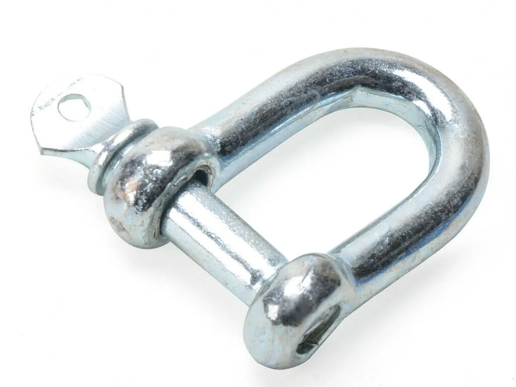 M4 M5 M6 M8 M10 M16 Straight D Shackle Short Stainless Steel Breaking D Rigging Shackle Hooks Boat Rigging Hardware Acce