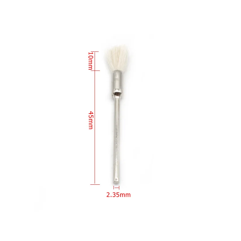 20pcs Hair Polishing Brush Abrasive Tools 2.35mm Shank Steel Wire Wheel Brushes for Metal Rust Removal