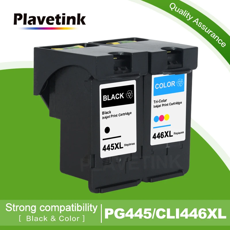 Plavetink PG445 XL CL446 XL PG-445 CL-446 Compatible Ink Cartridges For Canon ip2840 2840 MG2440 2440 MG2540 2940 mx494 printer