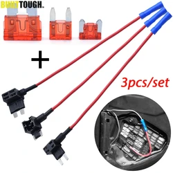 12V Small Medium Car Fuse Add-a-circuit TAP Adapter Holder Micro/Mini/Standard 10A Blade Fuses For Toyota VW Hyundai KIA Renault