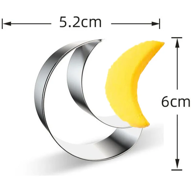 Crooked Moon Metall Ausstecher Reposteria Fondant Kuchen Dekorieren Werkzeuge Reposteria Cupcake Topper Sandwich Stempel Form