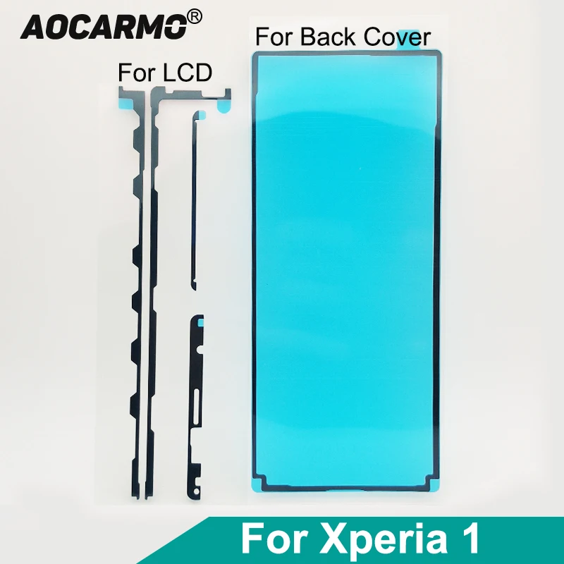 Dower Me For SONY Xperia 1 / XZ4  J9110 X1 Front Frame Screen LCD Adhesive Rear Housing Door Back Cover Sticker Tape Glue