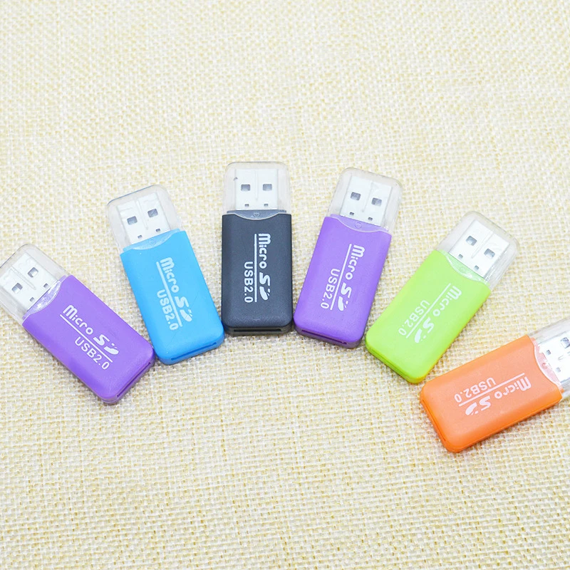 USB Adapter Mini Memory Card Reader USB 2.0 Interface For Micro SD TF Card Portable High Speed Adapter For PC Computer