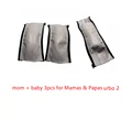 mamá bebé 3 piezas gris
