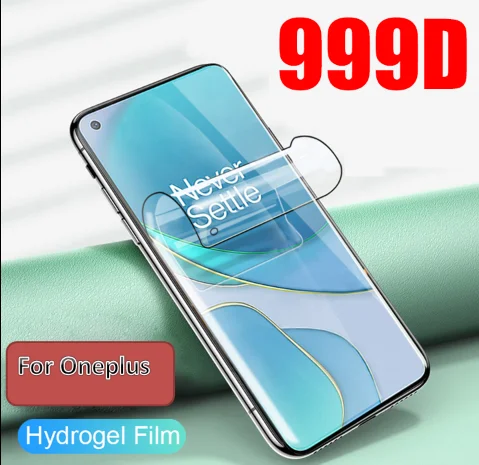 Screen Protector Hydrogel Film For OnePlus 8 9 Pro 7T 8 7 Pro 6 6T 8T 9R Full Cover For One Plus 9 9R Nord N100 N10 5G Not Glass