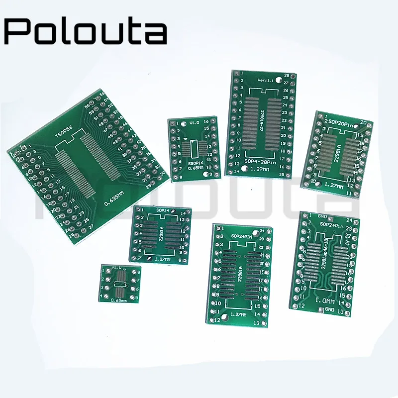 10PCS SOP24 0.65mm Pcb Prototype Copper Plate Triac Circuit Board Breadboard Protoboard Textolite Lanardo Arduino Pcb Board