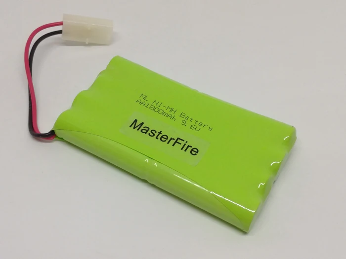 

MasterFire Original 8x AA 9.6V 1800mAh Ni-MH Battery Rechargeable RC NiMH Batteries Pack for Helicopter Robot Car Toys with Plug