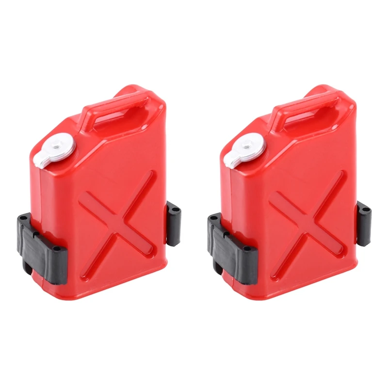 2X RC Rock Crawler 1:10 Accessories Mini Fuel Tank for TAMIYA CC01 Axial SCX10 90046 D90 D110 TF2 Traxxas TRX-4 Red