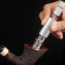 Luxury stainless steel reamer tool 6 blade tobacco pipe Carbon scraper Reamer Smoking Pipe Accessories Smoke Pipe Cleaner