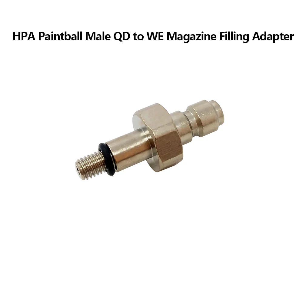 

Male 8mm Quick Disconnect Plug to HPA Co2 Gas WE Magazine Filling Charging Adapter for Air Tool