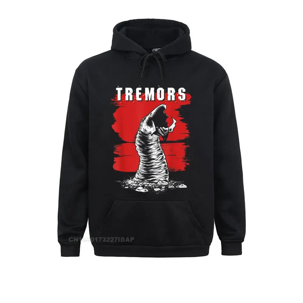 Tremors Graboid Paint Smear Portrait Logo Hoodie Male Long Sleeve Sweatshirts Hip Hop Hoodies Hot Sale Anime Sportswears