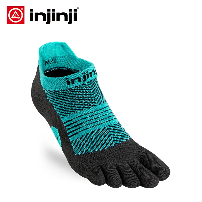 Injinji Five-finger Sneakers Socks No-show Thin Running Quick-drying Breathable Sports Women\'s Wear-resistant COOLMAX Pilates