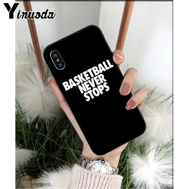 Yinuoda Basketball basket TPU Soft High Quality Phone Case for Apple iPhone 8 7 6 6S Plus X XS MAX 5 5S SE XR 11 11pro max Cover