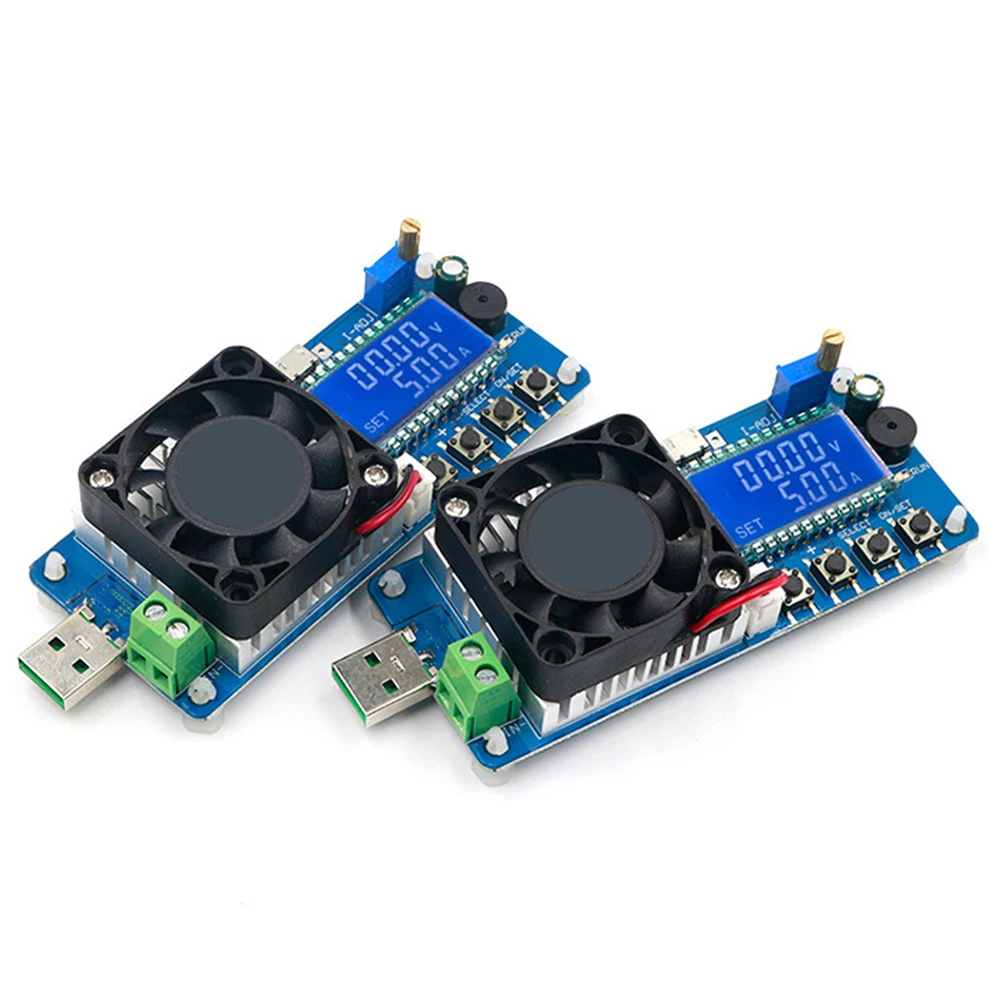 25W 35W 4A/5A Electronic Load Current Voltage Power Tester USB Protection LCD HD Display Adjustable Resistance Unloader