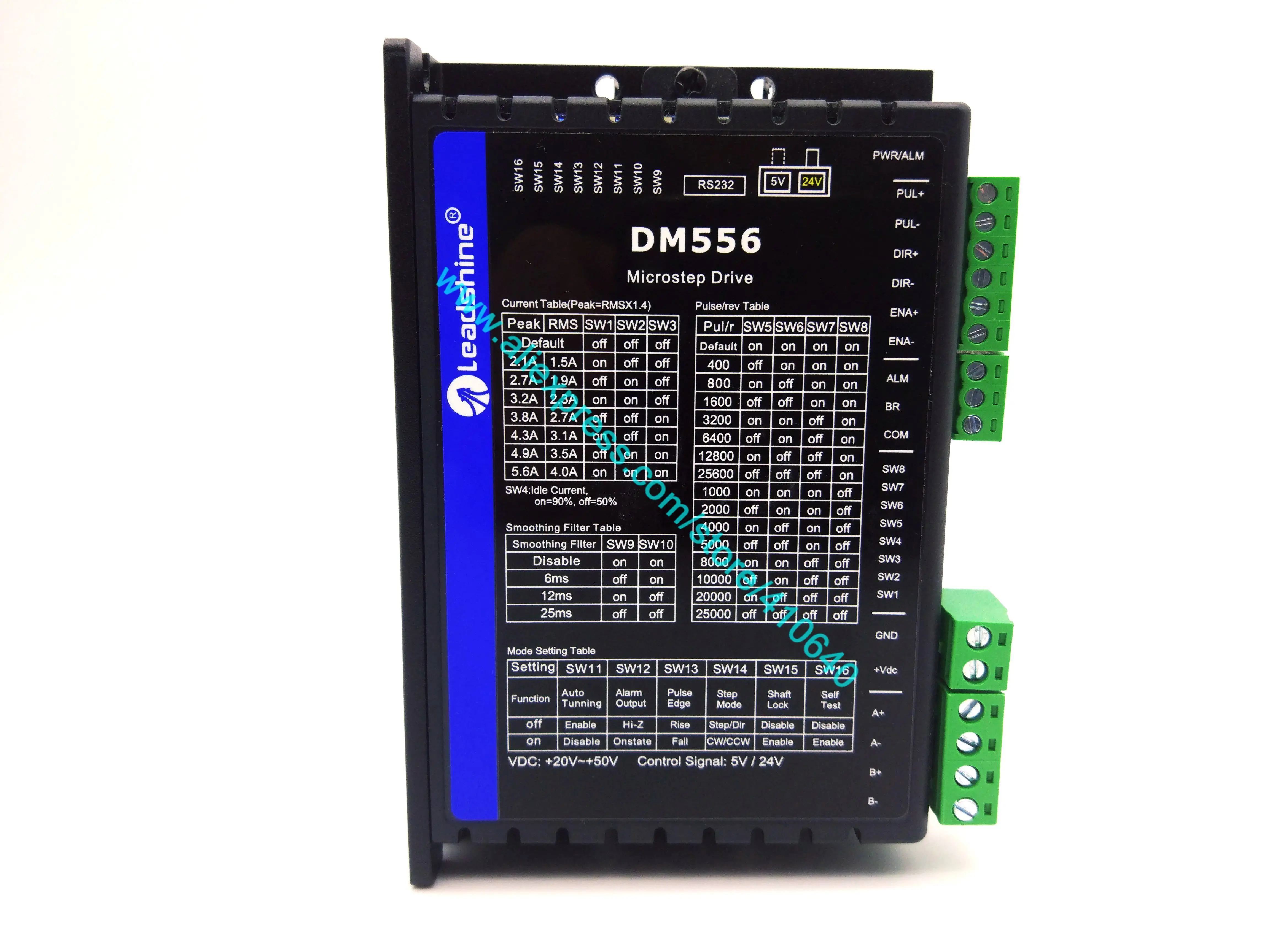 Genuine Leadshine DM556 2 Phase Digital Stepper Drive with Max 50 VDC Input Same Price But STRONGER FUNCTION New 3.0 Version