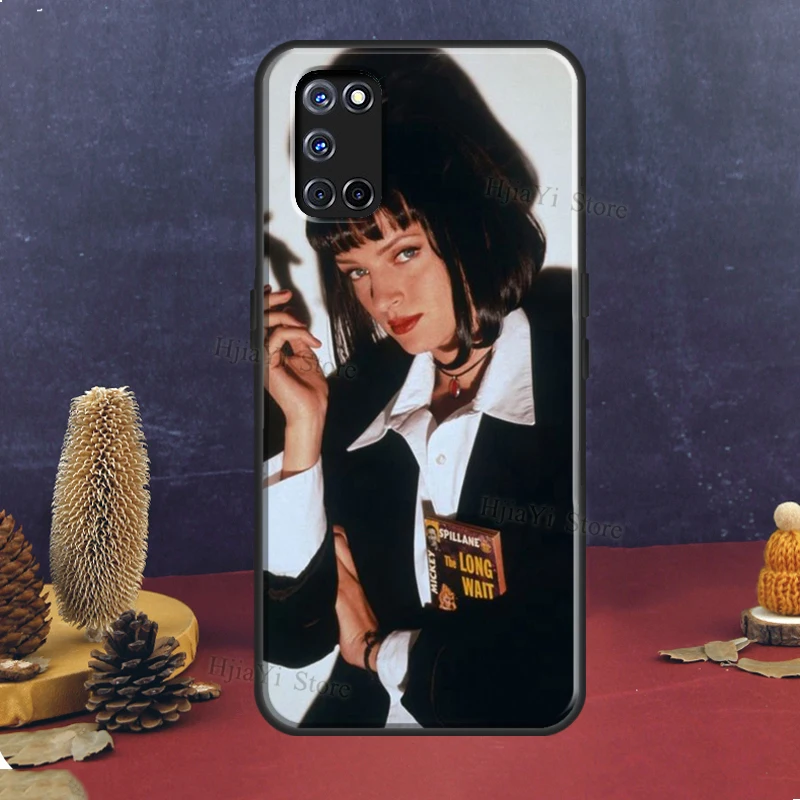 Mia wallace Pulp Fiction Case For OPPO A3S A5S A1K A52 A72 A31 A53 A9 A5 2020 A15 A83 A91 F5 Reno 4 Pro Z 2Z Coque