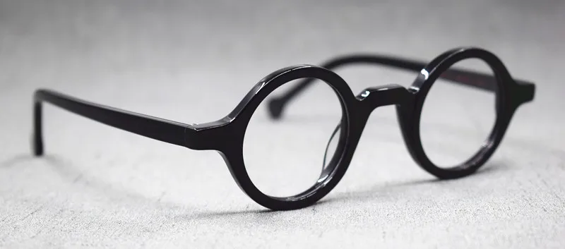 Acetat Vintage Kleine Runde Brille Männer Brillen Rahmen Frauen Optische Verordnung Spektakel Klare Brillen – Detail 8