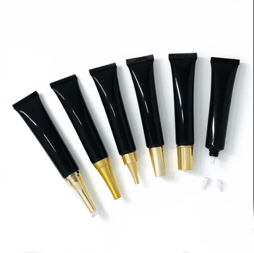 10 ml/15 ml/20 ml zwart mild wassen plastic zachte buis boter handcrème lotion emulsie oog essentie cosmetische slang huidverzorging verpakking
