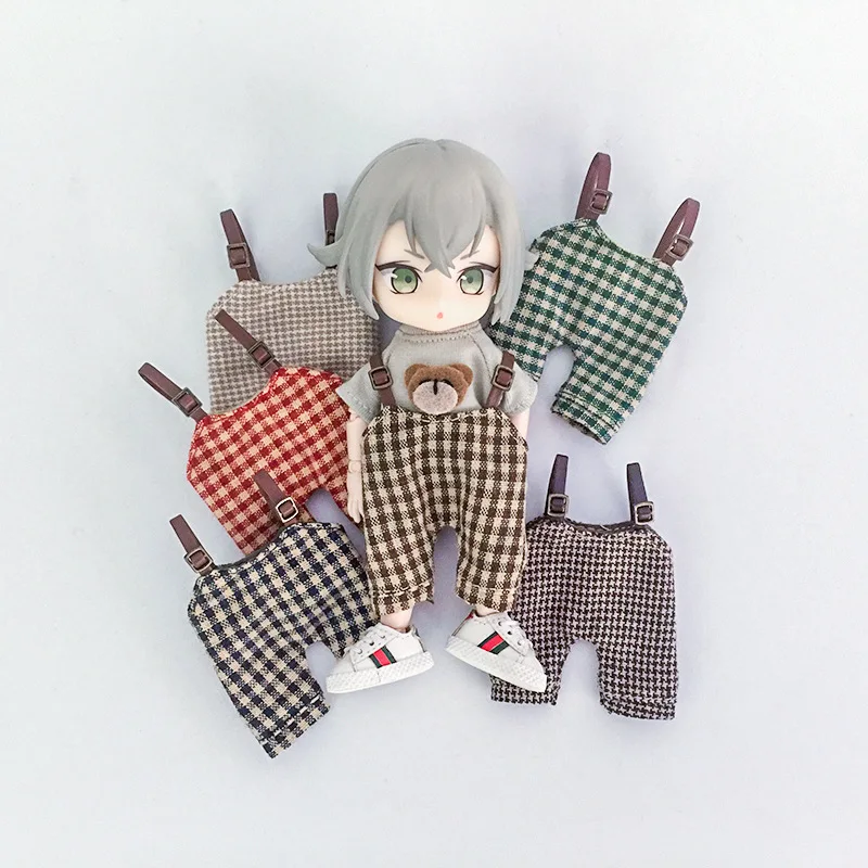ob11 doll clothes  bjd clothes  Fashion strap denim trousers for obitsu11,piccodo, GSC,  1/12bjd doll clothes accessories pants