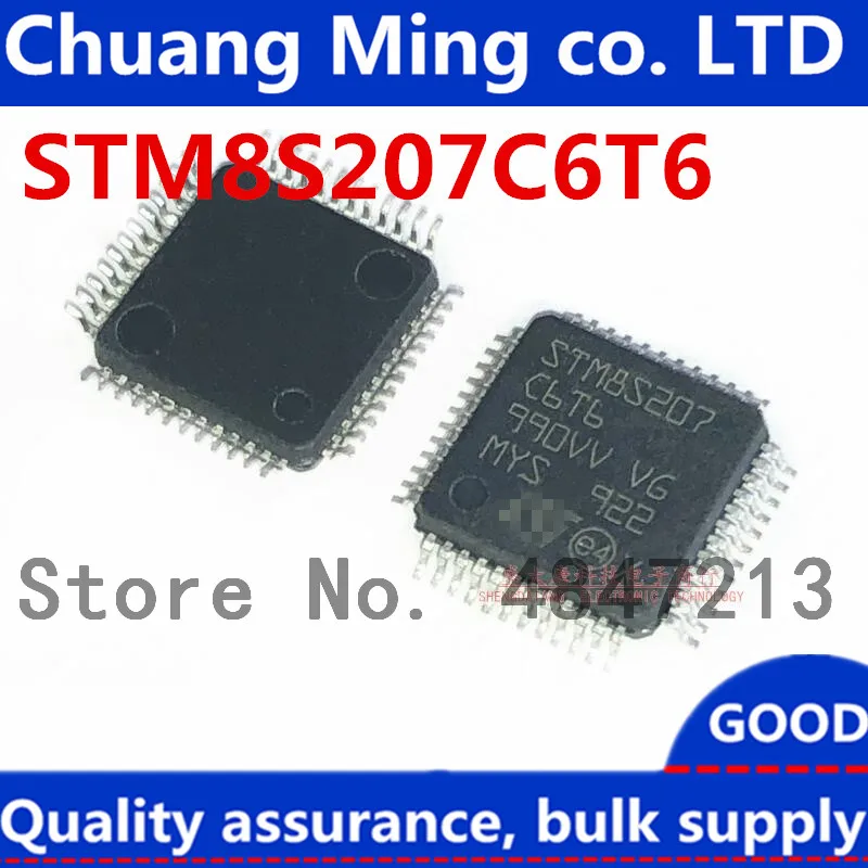 Free Shipping 50pcs/lots STM8S207C6T6 STM8S207C6 STM8S207 LQFP-48 IC In stock!