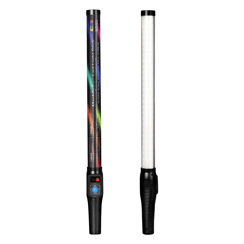 Rgb conduziu a varinha video da vara da luz 3000-6500k fotografia portátil do estúdio que ilumina efeitos recarregáveis das luzes da bateria para vlog ao vivo