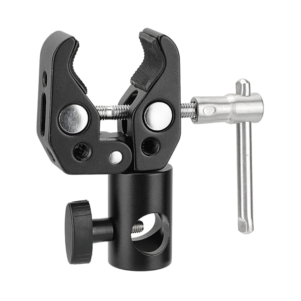 CAMVATE Multi-purpose Super Crab Clamp With 16mm Light Stand Head Adapter For Monitor/LED/Flashlight/Video Light/Flash Mounting