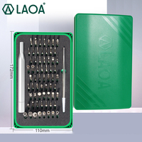 LAOA  66 in1 Screwdriver Sets High quality Precision Screwdriver with Magnetic Bits IPhone Repair Tools S2 Alloy Steel bit