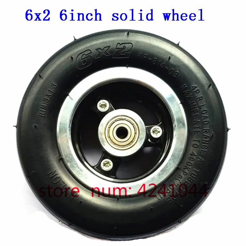 5/5.5 /6 inch solid wheels 5\'\' 5.5x2 145x40 6x2  tyre tire and alloy rim for Fast wheel F0,jackhot,Nes carbon fiber scooter